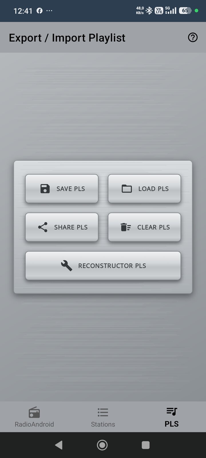 Vintage style, silver - playlists: save, load, share, clear and Reconstructor PLS
